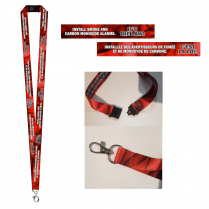 Lanyard 2cmX 91cm Polyester with metal clip 50/pkg.