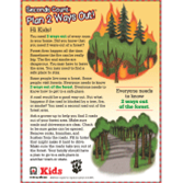 Wildfire Plan 2 Ways Out Activity Sheet (100/PKG.)