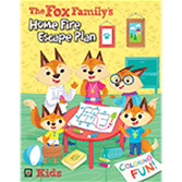 The Fox Family&rsquo;s Fire Escape Plan Colouring Book