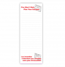 3" x 8" Note Pad (25 sheets per pad) 50/pkg.