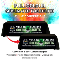 6' to 8' Convertible Sublimated Tablecloth