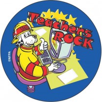 SparkyTeachers Rock Sticker - 2-1/2" 100/RL