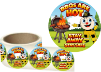 2.5" round sticker 100/roll