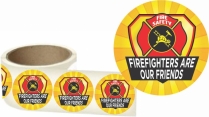 Firefighters Are Our Friends 2.5" Round Sticker
