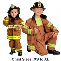 Kid's Firefighter Costume - Size XS (2/3)