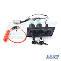 IGNITION SWITCH: JOHNSON / EVINRUDE DUAL IGN. W/WARNING HORN
