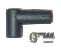 SPARK PLUG BOOT AND TERMINAL: 90&deg;