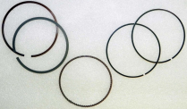 KAWASAKI 300 PISTON RING SET .25MM OVER