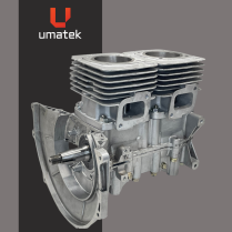 BLOC MOTEUR 2-CYL.POLARIS 340 INJ. &Agrave; L'HUILE 4 VIS 85-89