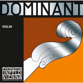 Violin  Dominant Med String Set, Steel E, Ball End, 4/4