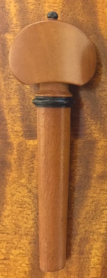 Violin Peg, Hill Style BOXWOOD, Black Collar/Pin
