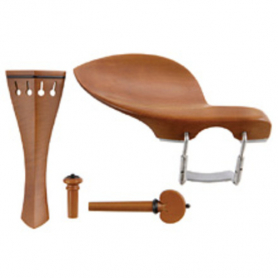 C:Dix Premium Violin Accessory Set, Boxwood with Heart Pegs