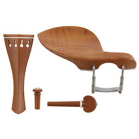 C:Dix Premium Violin Accessory Set Box/White  withHeart Pegs