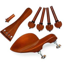 Violin Accessory Set, Boxwood, Heart Shaped Peg Set
