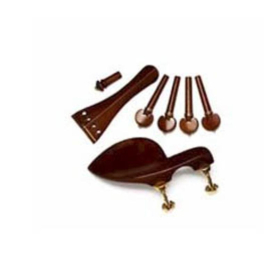 Violin Accessory Set. Boxwood, Heart Peg, VINTAGE Gold
