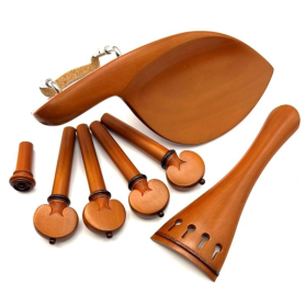 Guardelli Violin Acces. Set, Boxwood W/Tintil Trim, Heart