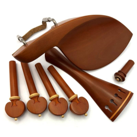 Guardelli Violin Acces. Set, Boxwood W/White Trim, Heart