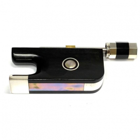 VIOLA Bow Frog, Ebony, Tourte, Sterling