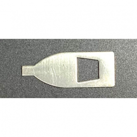 Violin bow tip, nickel, unlined