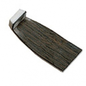 Violin Bow Tip, Bone/Ebony Lining