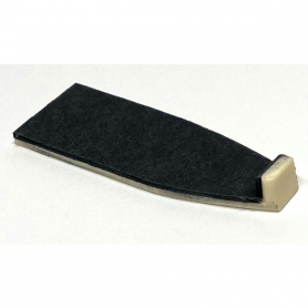 Cello Bow Tip, Plastic, Black Fiber Lined