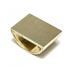 Bow Frog Ferrule, Sterling Silver, Cello