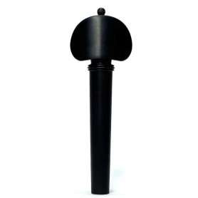 Cello Peg, Ebony, English Style, Black Pin