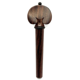 Cello Peg, Rosewood, Heart-Shaped, Black Trim