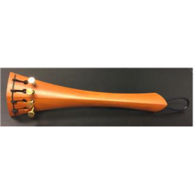 Pusch Cello Tailpiece. Boxwood with Gold Tuners