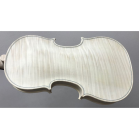5 String White Violin, 1-Piece Back, Best Grade, Strad