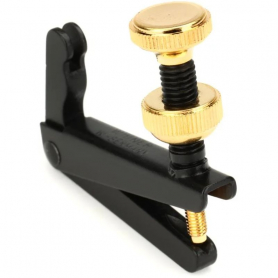 Wittner, Cello String Adjuster, Black/Gold Screw 4/4 size