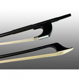 Glasser Bass Bow, Fiberglass, German, Horse Hair, 1/4