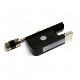 Bass Bow frog, Ebony, Pearl Slide French