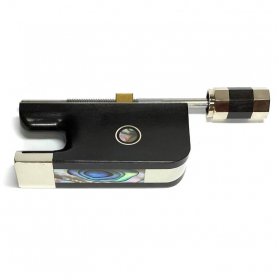 Bass Bow Frog, Ebony, Abalalone Slide French