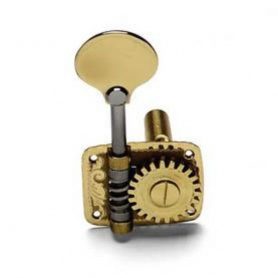 Bass Machine Heads, Single, Engraved, Rounded, Rubner