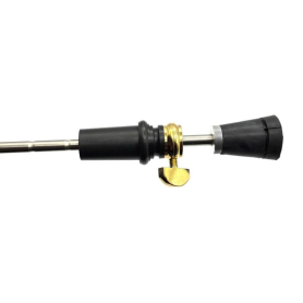 Bass Endpin, Composite Plug, 10mm Rod, with Screw Off Tip