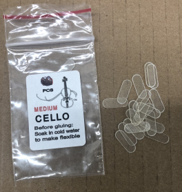Skin Bridge Protectors, pack of 20,  Cello, pre-shaped