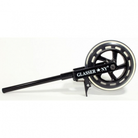 Glasser Upright  BASS Transport Wheel w Brake 10mm shaft