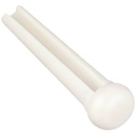 Guitar Bridge Pin, Plastic, White