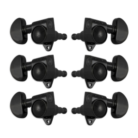 Guitar Machine Heads, Black, Rotomatic by Grover