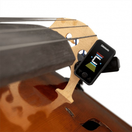 D'Addario Eclipse Cello/Bass Clip On Tuner, Black