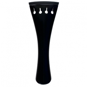 Premium Violin Tailpiece, Ebony, French Shaped, 4/4 size