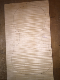 Violin Back with Sides, Maple, 1-piece