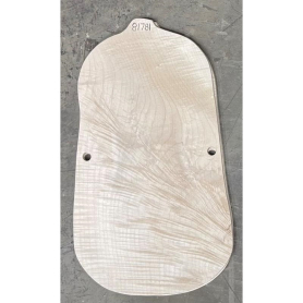 Violin Back,1-Pc Semi-Carved Oval, Flamed