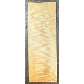 Mandolin Back, 2-pc with Sides, Nicely Flamed