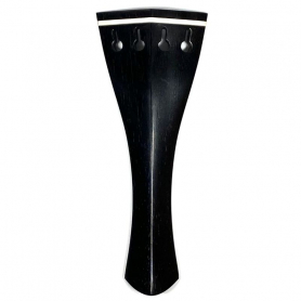 Violin Tailpiece Ebony English Model White Inlay, 4/4