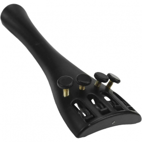 Violin Tailpiece, 1/16 Size,  Palatino, Black Metal