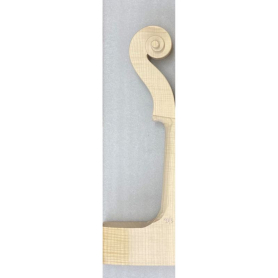 Cello Neck with Pre-Carved Scroll, Nicely Flamed