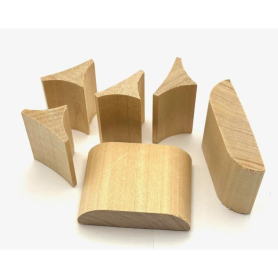 Violin Corner Blocks, Pre-Shaped Limewood