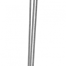 Violin Purfling, Fibre,  B/W/B, Set of 3 pieces 1.3mm